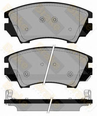 BRAKE ENGINEERING pa1778 -  Комплект тормозных колодок, дисковый тормоз
